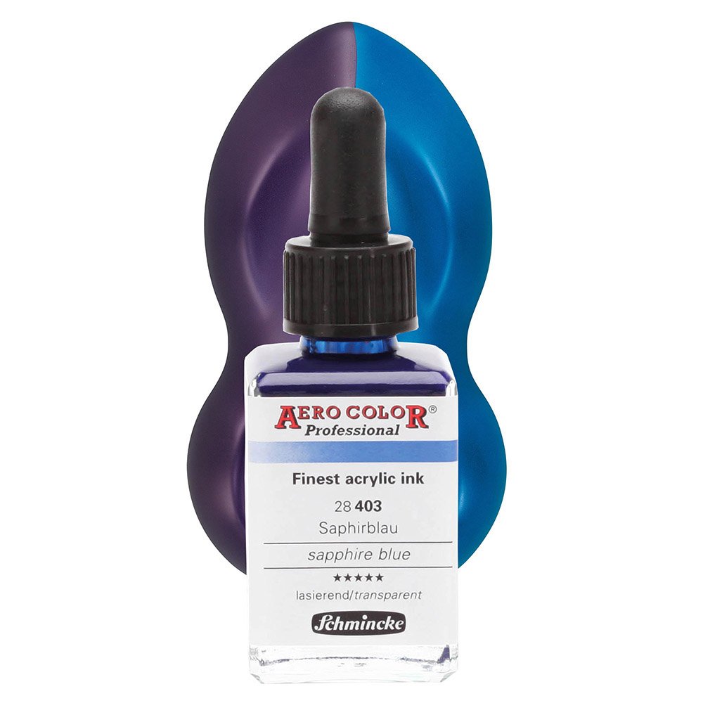 Schmincke Aero Color Airbrush Mürekkep 28 ml. 403 Sapphire Blue