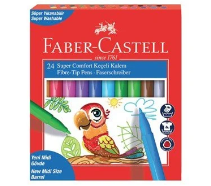 Faber Castell Keçeli Kalem Comfort 24'lü 155240