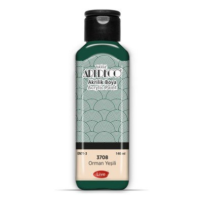 Artdeco Yeni Formül Akrilik Boya 140 ml 3708 Orman Yeşili