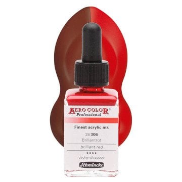 Schmincke Aero Color Airbrush Mürekkep 28 ml. 306 Brilliant Red