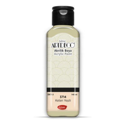 Artdeco Yeni Formül Akrilik Boya 140 ml 3714 Keten Yeşili