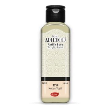 Artdeco Yeni Formül Akrilik Boya 140 ml 3714 Keten Yeşili