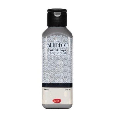 Artdeco Yeni Formül Akrilik Boya 140 ml 3705 Grafiti Gri
