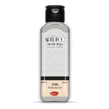 Artdeco Yeni Formül Akrilik Boya 140 ml 3709 Arduvaz Gri
