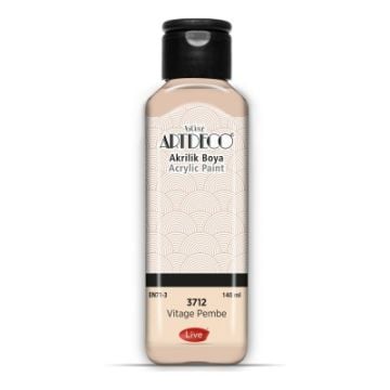 Artdeco Yeni Formül Akrilik Boya 140 ml 3712 Vintage Pembe