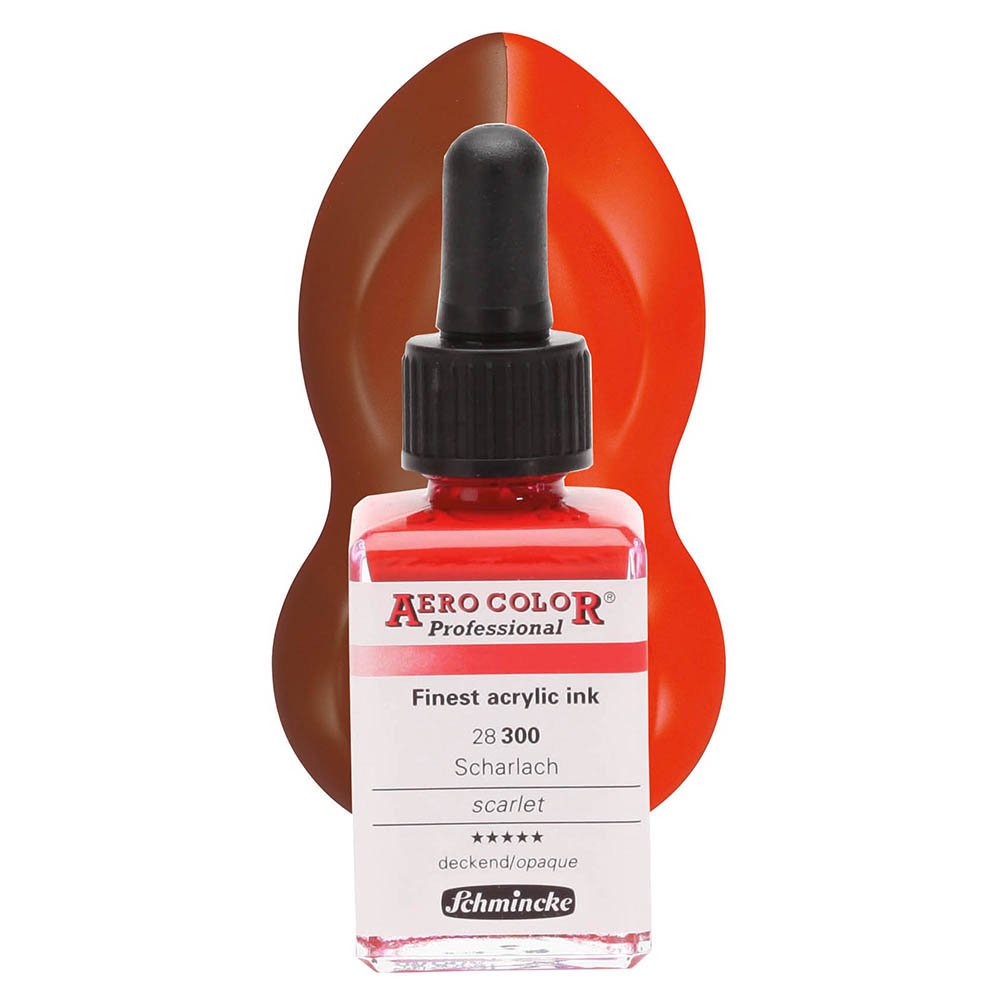 Schmincke Aero Color Airbrush Mürekkep 28 ml. 300 Scarlet