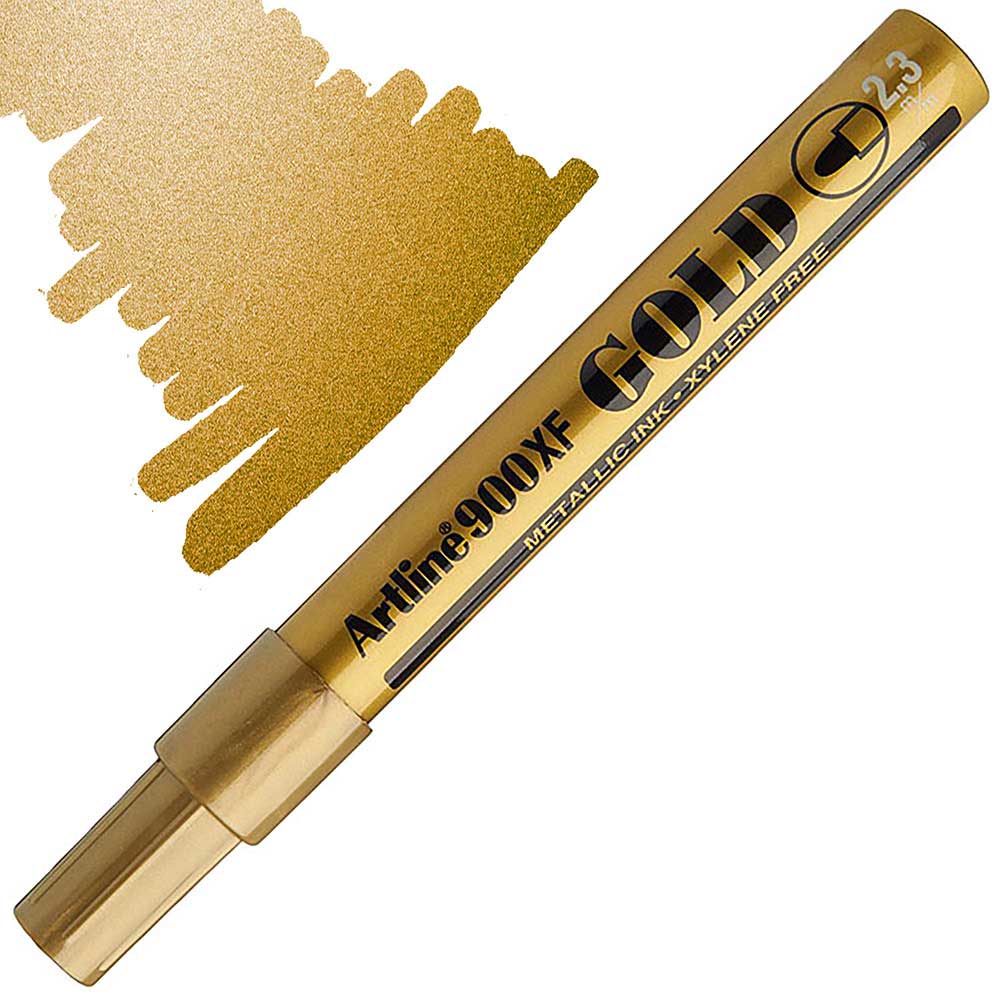 Artline 900XF Gold Metalik Markör 2.3mm Altın