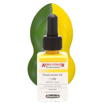 Schmincke Aero Color Airbrush Mürekkep 28 ml. 202 Primary Yellow