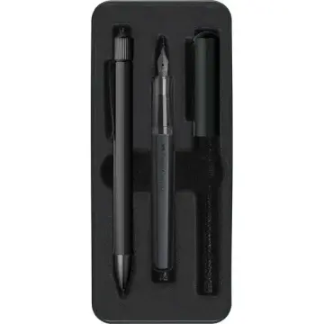Faber Castell Hexo Dolma Kalem ve Tükenmez Kalem Set Siyah 140579