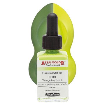 Schmincke Aero Color Airbrush Mürekkep 28 ml. 200 Titanium Yellow Green Shade
