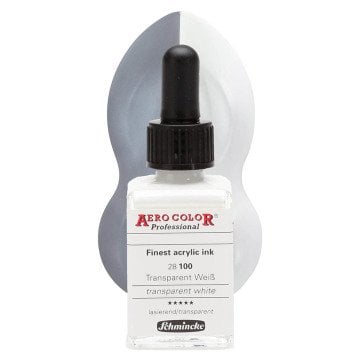 Schmincke Aero Color Airbrush Mürekkep 28 ml. 100 Transparent White