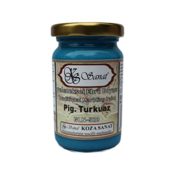 Koza Ebru Boyası Ezilmiş Pigment Turkuaz 105 cc