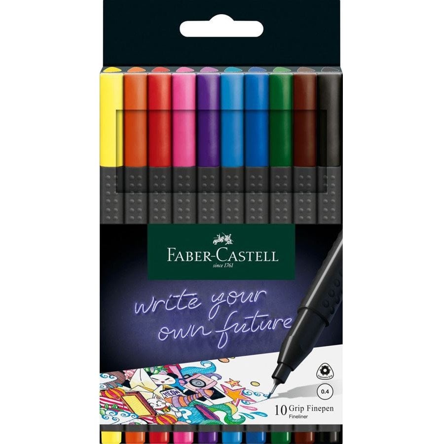 Faber Castell Grip Finepen 0.4 mm 10'lu 151610