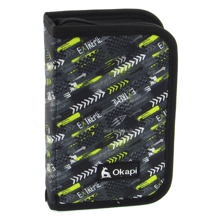 Okapi İçi Bölmeli Ve Lastikli Kalem Çantası Jean Okp-123 Extreme
