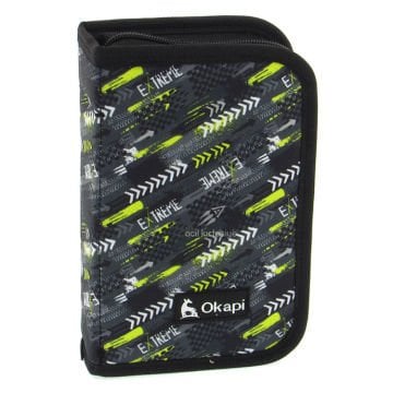 Okapi İçi Bölmeli Ve Lastikli Kalem Çantası Jean Okp-123 Extreme