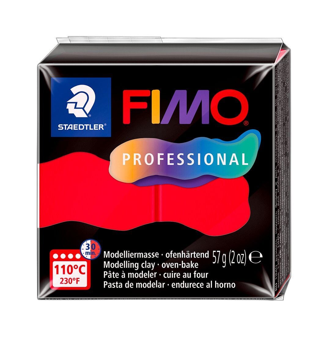 Staedtler Fimo Professional Polimer Kil 57 gr. 200 Saf Kırmızı