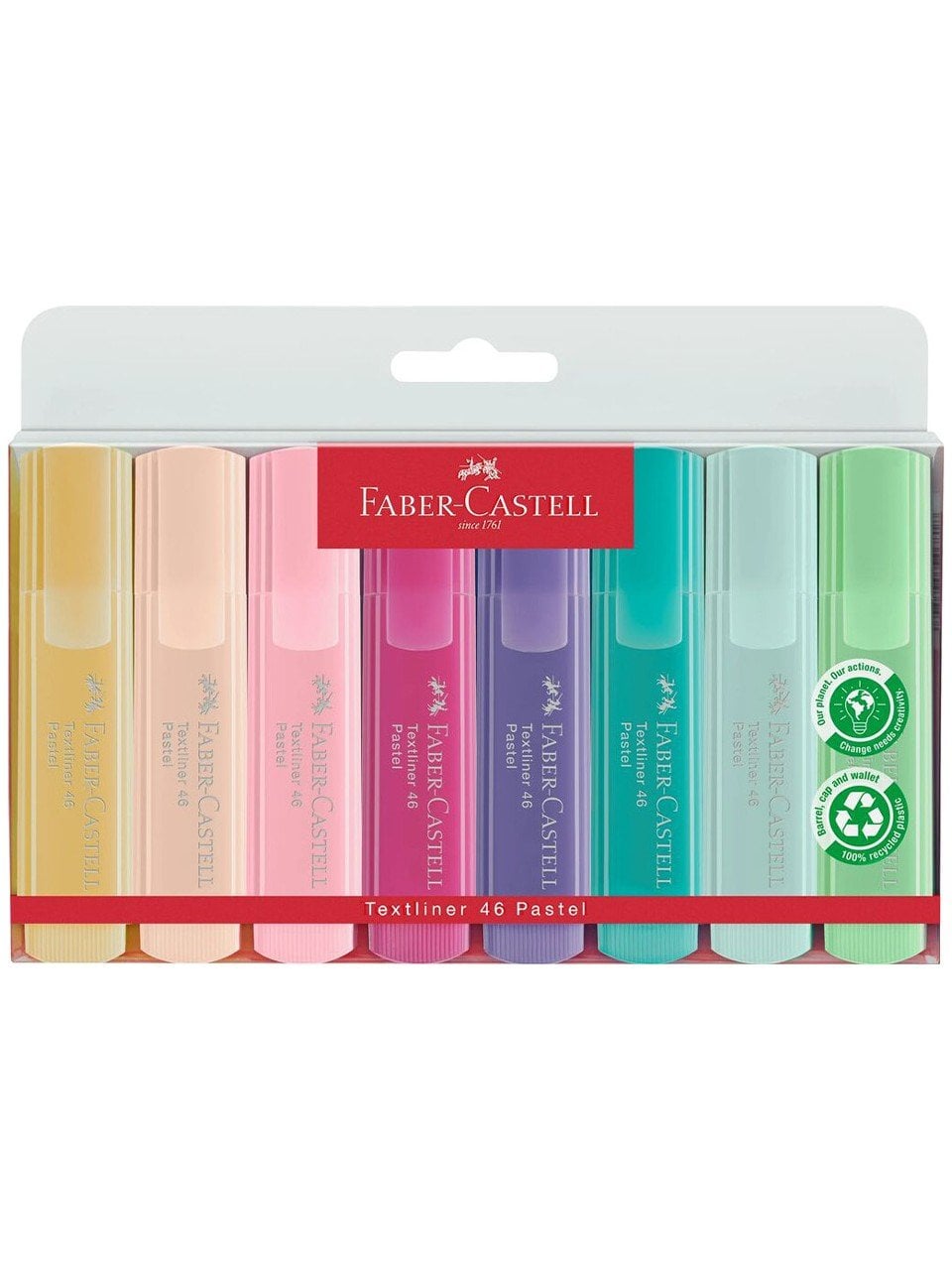 Faber Castell Fosforlu Kalem Pastel Renkler 8’li Set 154681