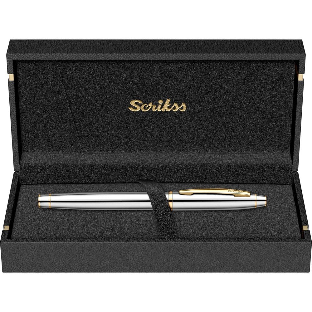 Scrikss 35 Roller Kalem Gold Krom Lüks Kutuda