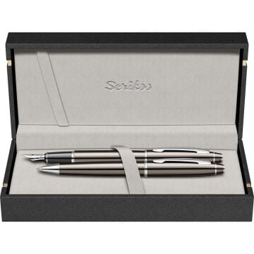 Scrikss 35 Dolma Kalem + Tükenmez Kalem Seti Titanyum