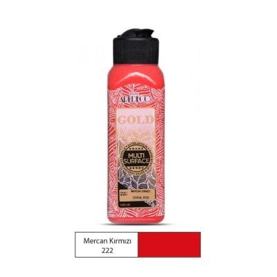Artdeco Multi Surface Akrilik Boya 140ml Mercan Kırmızı 222