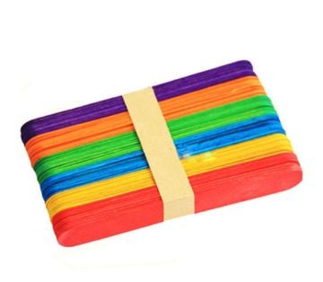 Südor Ahşap Dil Çubuk Abeslang Büyük Renkli 50'li 150*18 mm