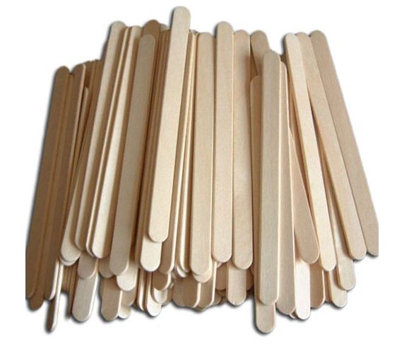 Brons Ahşap Dondurma Çubuk Küçük 50'li 114*9 mm