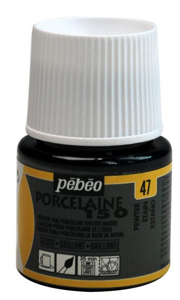 PEBEO PORCELAİNE 150 FIRINLANABİLİR PORSELEN BOYASI 47 PEWTER