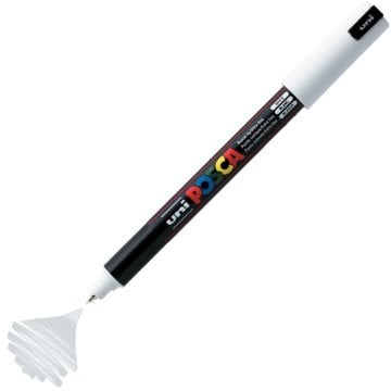 Uni Posca PC-1MR Boyama Markörü 0.7 mm BEYAZ