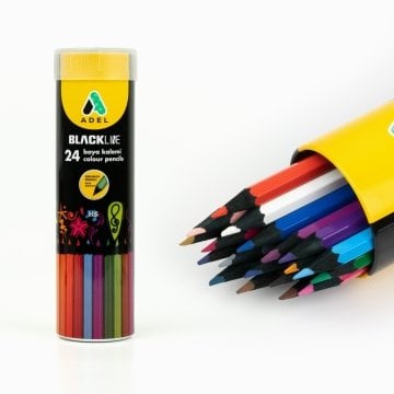 Adel Blackline Tüp Kuru Boya 24 Renk